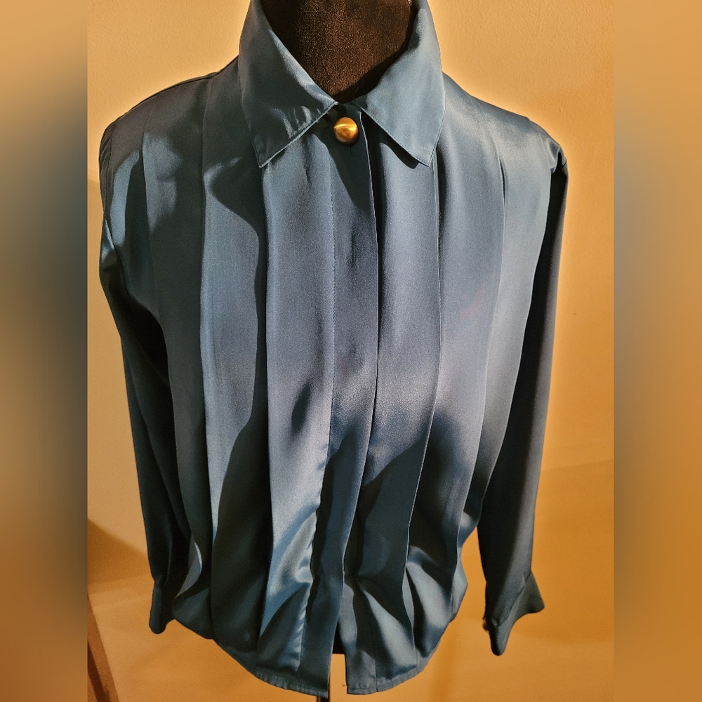 Dark Green Vintage Blouse